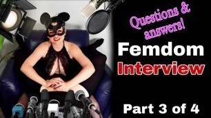 Femdom Q&A Interview 3 Real Couple Homemade Amateur BDSM Bondage Submissive Domination MILF Stepmom