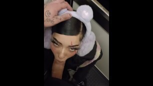 Beautiful Instagram Teen Model Sucks me off in the Elevator