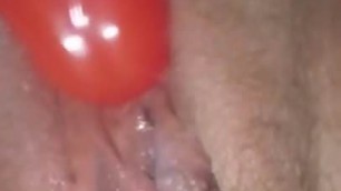 Dildo fucking up close