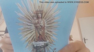 incredible, exaggerated and outrageous blasphemy. Drawing penises on the virgin mary