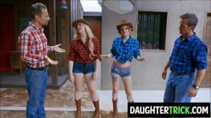 Country Dads swap Daughters for a change
