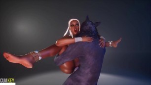 Juicy Girl humping by Werewolf &vert; Knot Monster &vert; 3D Porn Wild Life